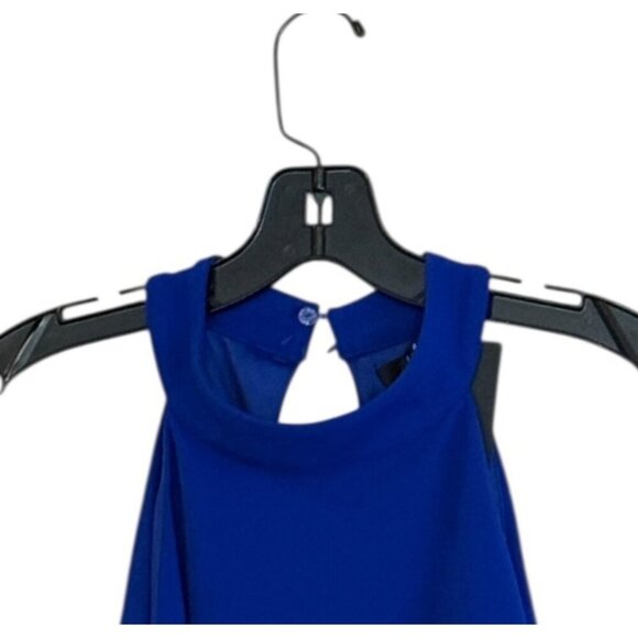 Lulu's Women's All About Dancing Halter Ruffled Dress Royal Blue Size XL NWT - Picture 6 of 9